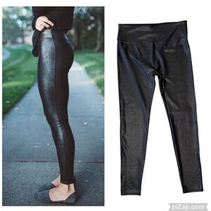 NEW RETRO GONG Faux Leather Leggings